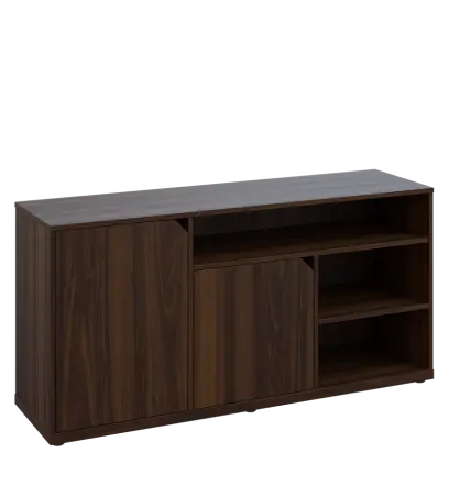 KU2-15DN3 L skříňka nízká 2-dveřová, nika, 740x1522x400, provedení levé, ořech královský